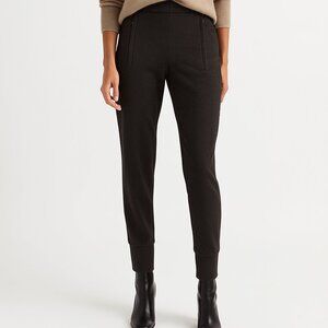 Vince Women's Jogger - XS - Charcoal Knit Tailored Pull On Zip Pockets Excellent